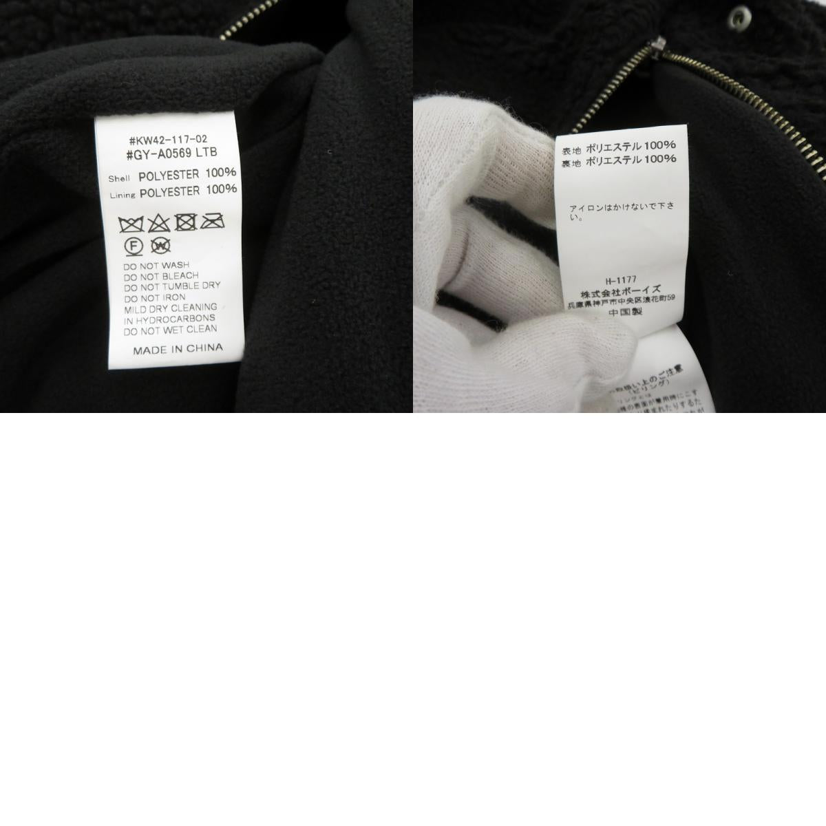 GYMPHLEX | ジムフレックス ジップスタンドカラージャケット ボアジャケット その他アウター GY-A0569 LTB サイズ:14 ブラック【瀬戸大橋店】