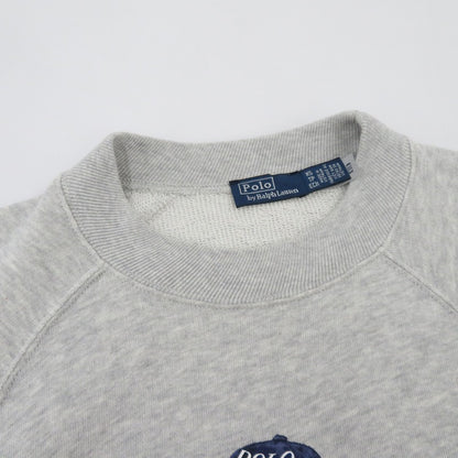 POLO RALPH LAUREN | ポロ・ラルフローレン Polo ベアライトウェイトフリースクルーネック スウェット グレー サイズ：XS【瀬戸大橋店】