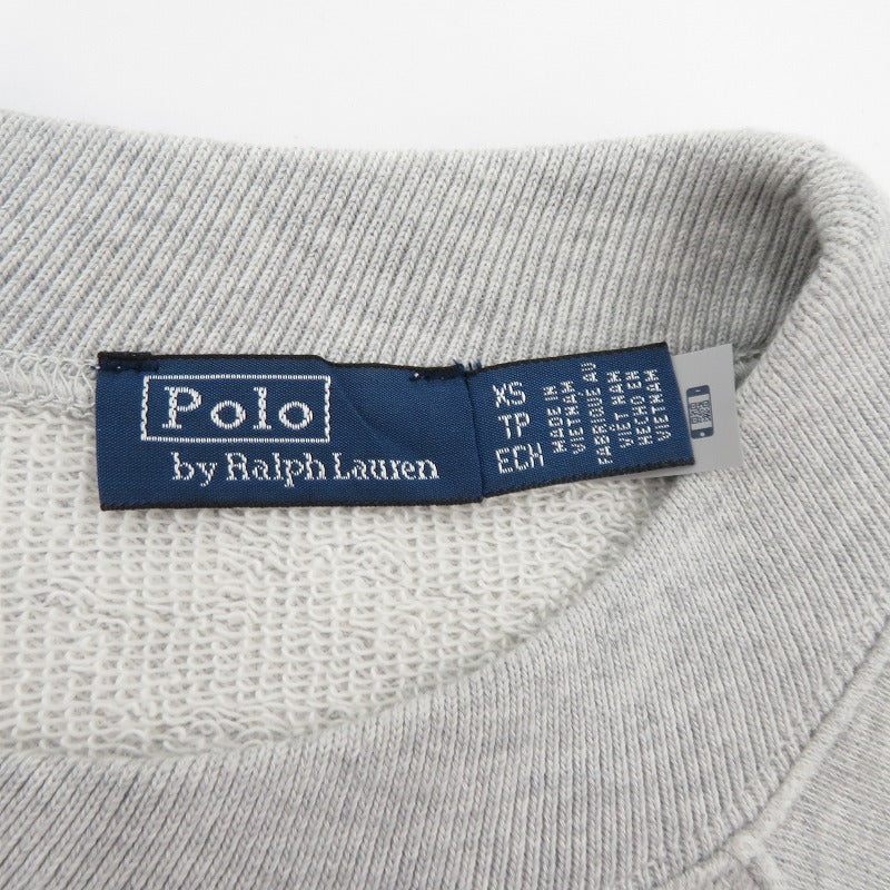 POLO RALPH LAUREN | ポロ・ラルフローレン Polo ベアライトウェイトフリースクルーネック スウェット グレー サイズ：XS【瀬戸大橋店】
