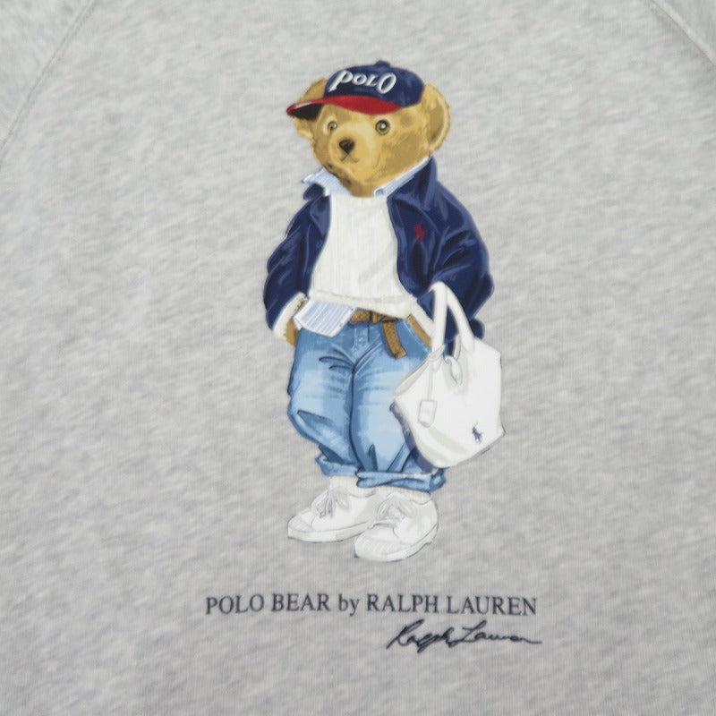 POLO RALPH LAUREN | ポロ・ラルフローレン Polo ベアライトウェイトフリースクルーネック スウェット グレー サイズ：XS【瀬戸大橋店】