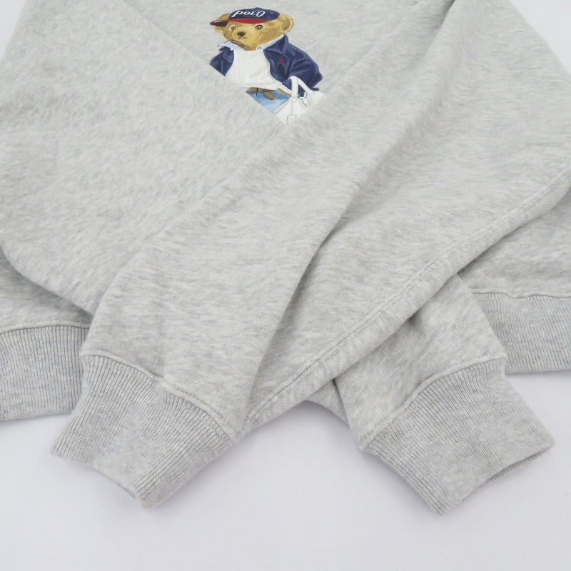 POLO RALPH LAUREN | ポロ・ラルフローレン Polo ベアライトウェイトフリースクルーネック スウェット グレー サイズ：XS【瀬戸大橋店】