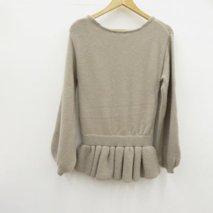 Darich | ダーリッチ ペプラムVネックニットトップス ニット 112611017 ベージュ サイズ：FreeSize【瀬戸大橋店】