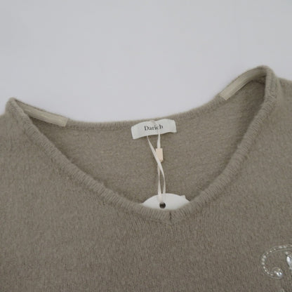Darich | ダーリッチ ペプラムVネックニットトップス ニット 112611017 ベージュ サイズ：FreeSize【瀬戸大橋店】