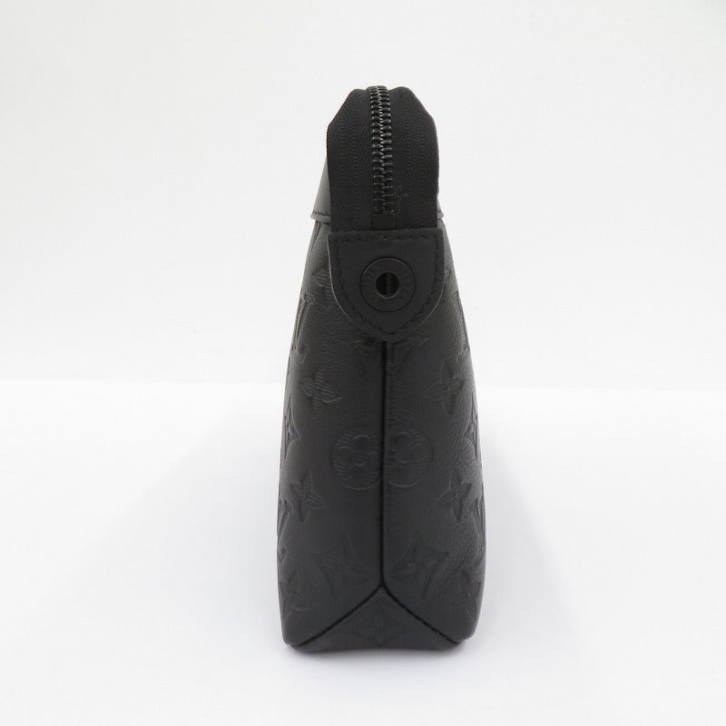 LOUIS VUITTON | ルイ・ヴィトン モノグラム シャドウ ポシェット･ヴォワヤージュ スープル クラッチバッグ M82545 ブラック【瀬戸大橋店】