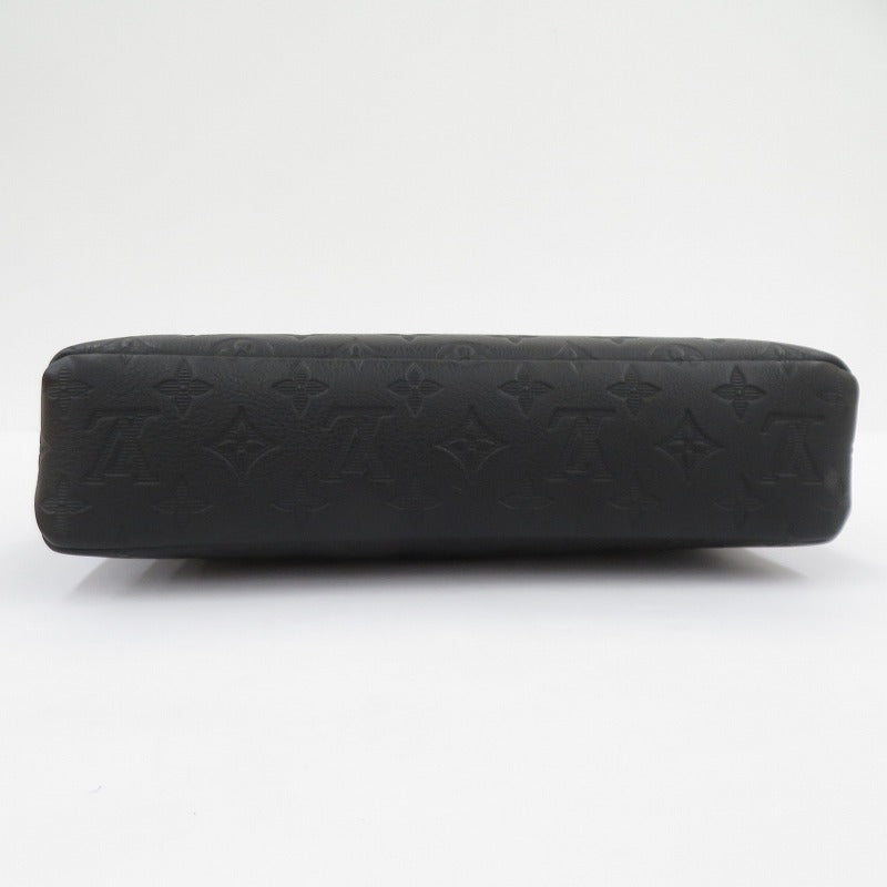 LOUIS VUITTON | ルイ・ヴィトン モノグラム シャドウ ポシェット･ヴォワヤージュ スープル クラッチバッグ M82545 ブラック【瀬戸大橋店】