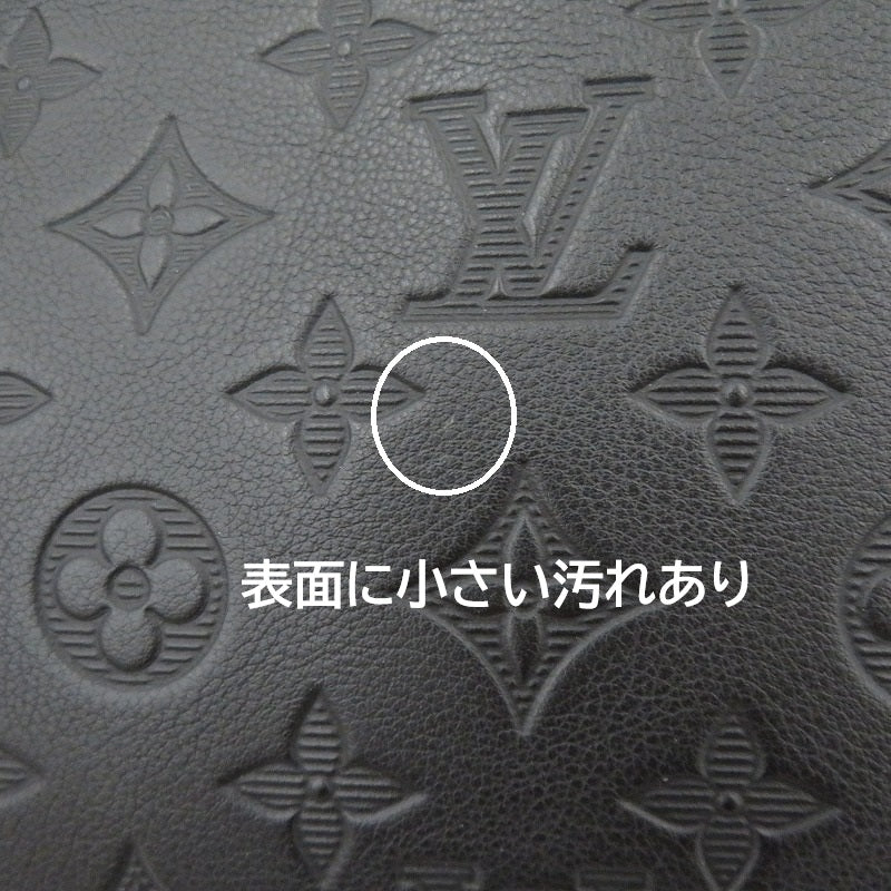 LOUIS VUITTON | ルイ・ヴィトン モノグラム シャドウ ポシェット･ヴォワヤージュ スープル クラッチバッグ M82545 ブラック【瀬戸大橋店】