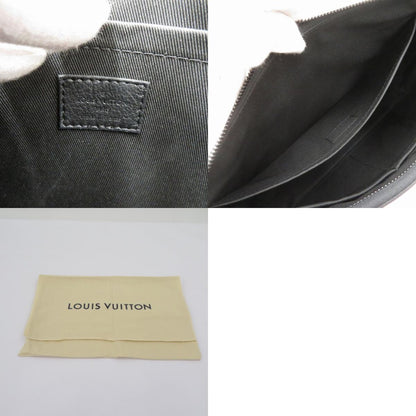 LOUIS VUITTON | ルイ・ヴィトン モノグラム シャドウ ポシェット･ヴォワヤージュ スープル クラッチバッグ M82545 ブラック【瀬戸大橋店】