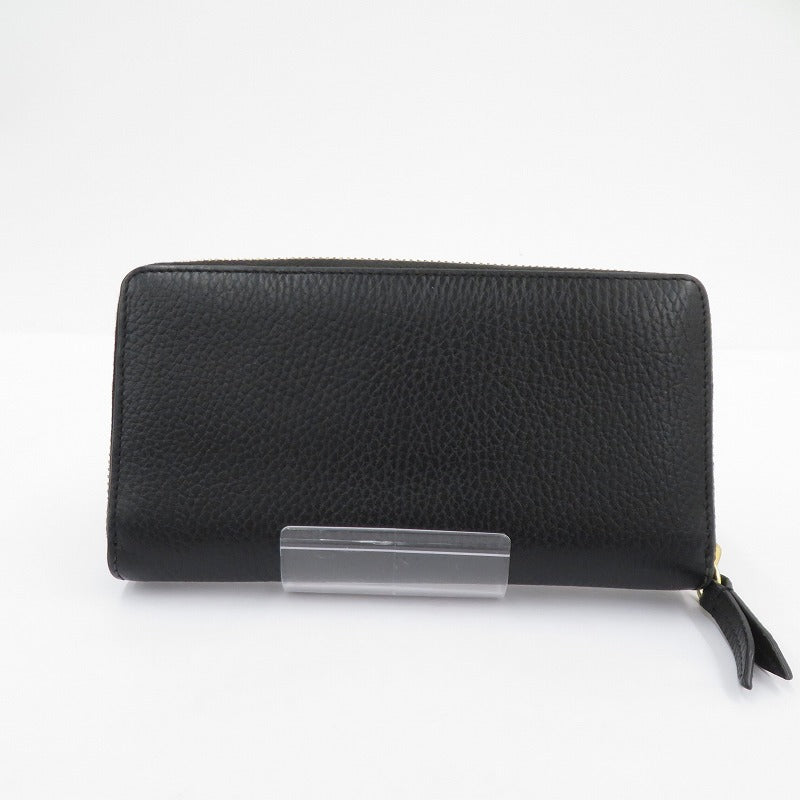 GUCCI | グッチ GGマーモント ダブルG ジップアラウンドウォレット 長財布 456117・0416 ブラック【瀬戸大橋店】