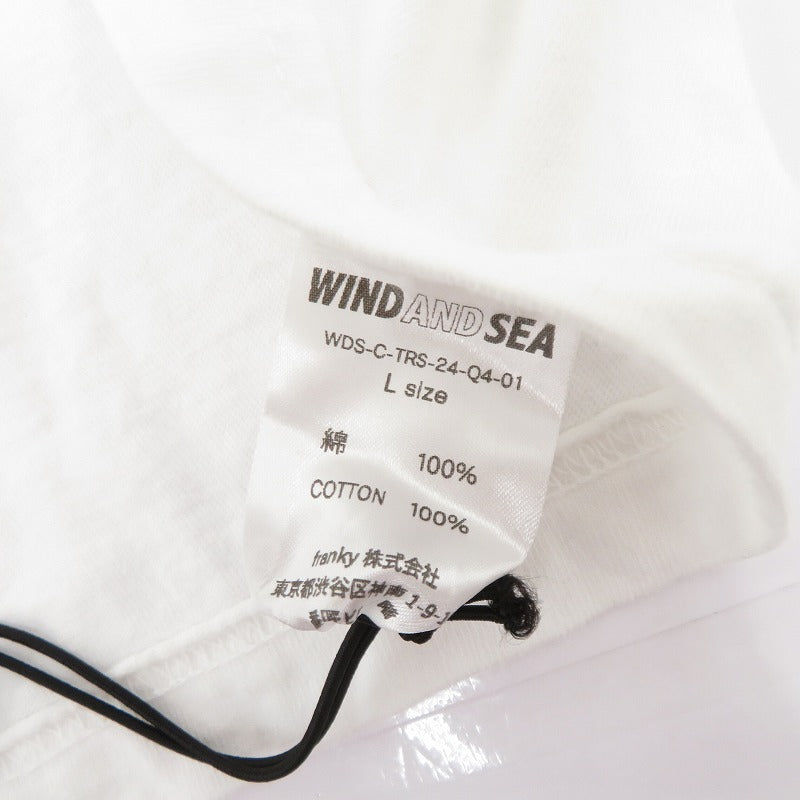 WIND AND SEA | ウィンダンシーウインダンシー ×The Rolling Stones 半袖Ｔシャツ WDS-C-TRS-24-Q4-01 ホワイト サイズ：L【瀬戸大橋店】