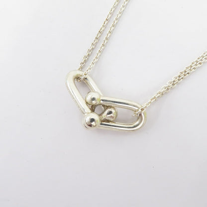 Tiffany&co | ティファニー ハードウェア ラージ ダブル リンク ペンダント ネックレス 63104337 シルバー【瀬戸大橋店】