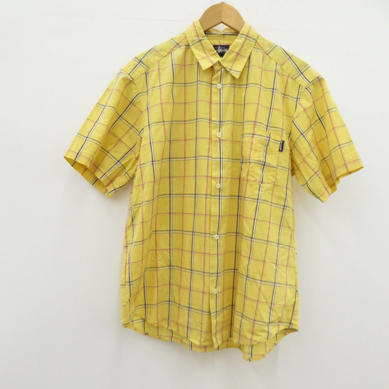 STUSSY | ステューシー 90S 半袖シャツ イエロー サイズ：L【瀬戸大橋店】