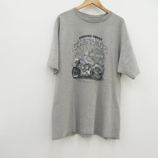 HARLEY-DAVIDSON | ハーレーダビットソン CHROME SWEET 半袖Ｔシャツ グレー サイズ：XL【瀬戸大橋店】