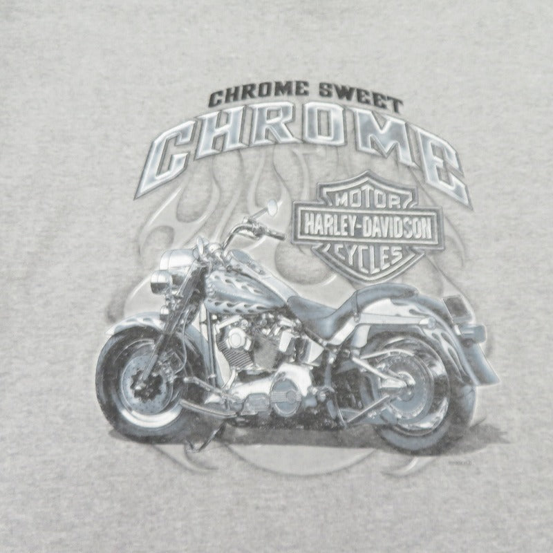 HARLEY-DAVIDSON | ハーレーダビットソン CHROME SWEET 半袖Ｔシャツ グレー サイズ：XL【瀬戸大橋店】