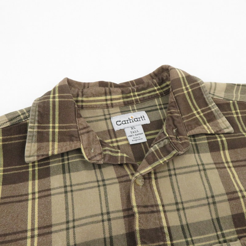 Carhartt | カーハート 長袖シャツ S129PTN ブラウン サイズ：XL【瀬戸大橋店】