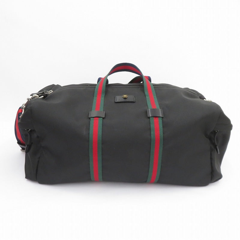 GUCCI | グッチ テクノキャンバス ダッフルバッグ ボストンバッグ 450983・585795 ブラック【瀬戸大橋店】