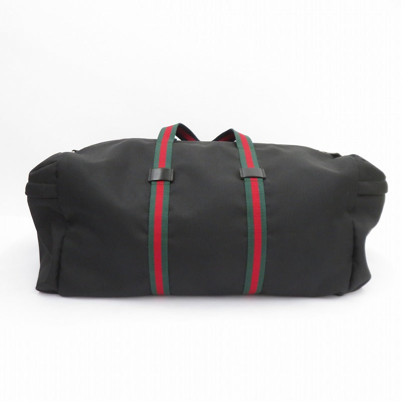 GUCCI | グッチ テクノキャンバス ダッフルバッグ ボストンバッグ 450983・585795 ブラック【瀬戸大橋店】