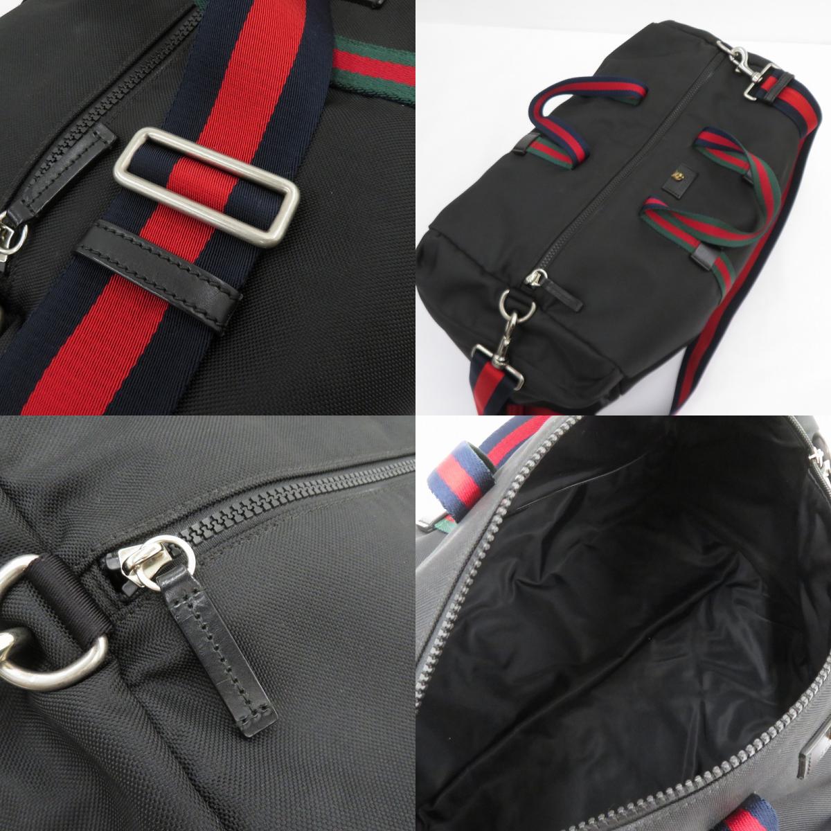 GUCCI | グッチ テクノキャンバス ダッフルバッグ ボストンバッグ 450983・585795 ブラック【瀬戸大橋店】