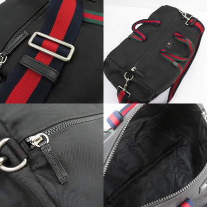 GUCCI | グッチ テクノキャンバス ダッフルバッグ ボストンバッグ 450983・585795 ブラック【瀬戸大橋店】