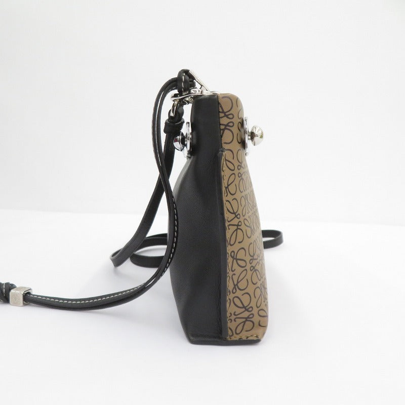 LOEWE | ロエベ ミッシー スモール アナグラム ショルダーバッグ ベージュ×ブラック【瀬戸大橋店】