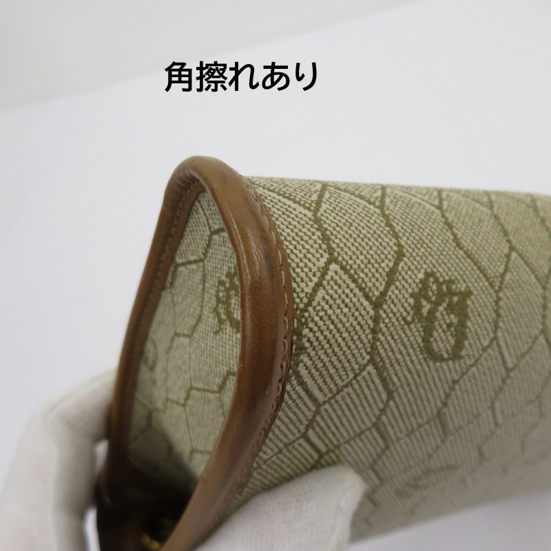 Christian Dior | クリスチャンディオール ハニカム柄 ヴィンテージ チェーンショルダー ショルダーバッグ ベージュ【瀬戸大橋店】