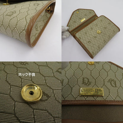 Christian Dior | クリスチャンディオール ハニカム柄 ヴィンテージ チェーンショルダー ショルダーバッグ ベージュ【瀬戸大橋店】