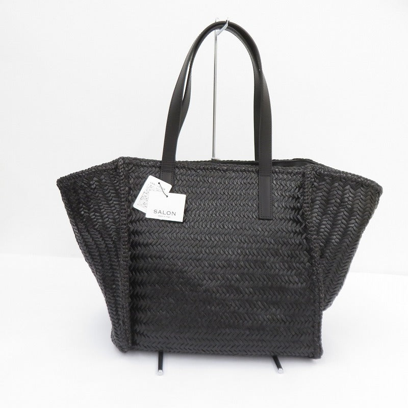 MAISON N.H PARIS かごバッグ トートバッグ ブラック【瀬戸大橋店】