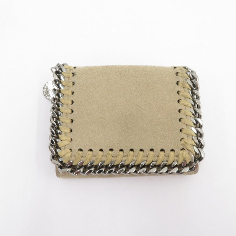 Stella McCartney | ステラマッカートニー FALABELLA コンパクトウォレット 三つ折り財布 521371 ベージュ【瀬戸大橋店】