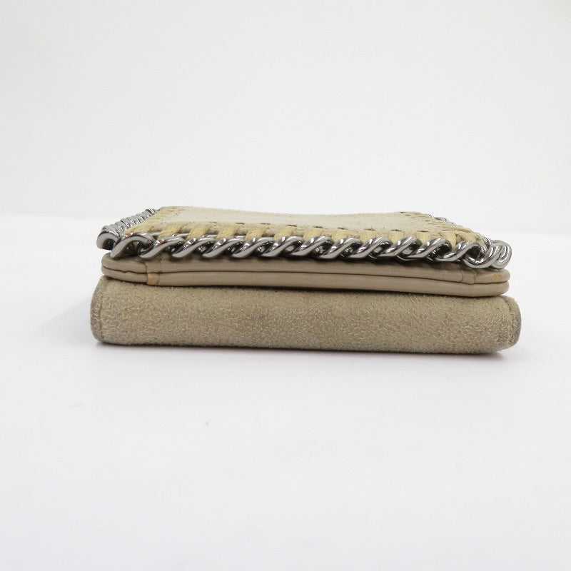 Stella McCartney | ステラマッカートニー FALABELLA コンパクトウォレット 三つ折り財布 521371 ベージュ【瀬戸大橋店】