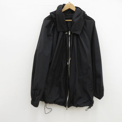 CINOH TYPEWRITER NYLON HOODIE BLOUSON ジャケット ブルゾン ブラック サイズ：36【瀬戸大橋店】