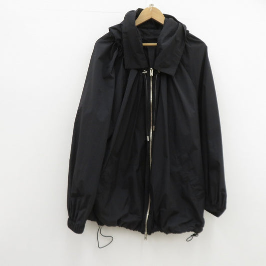 CINOH TYPEWRITER NYLON HOODIE BLOUSON ジャケット ブルゾン ブラック サイズ：36【瀬戸大橋店】