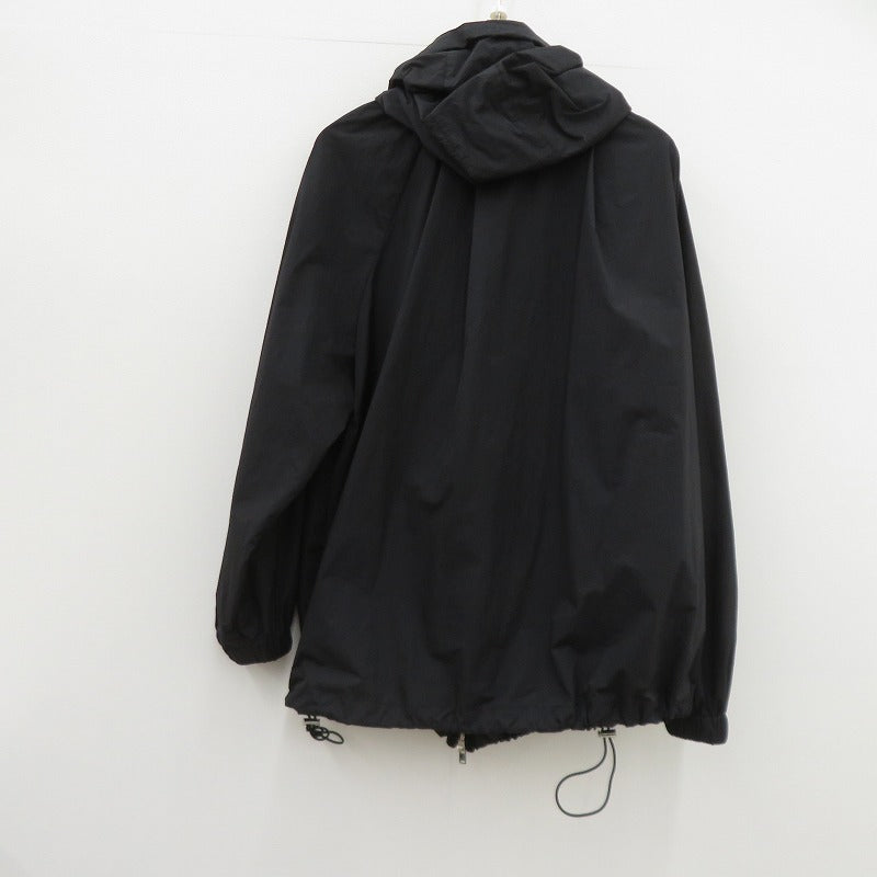 CINOH TYPEWRITER NYLON HOODIE BLOUSON ジャケット ブルゾン ブラック サイズ：36【瀬戸大橋店】