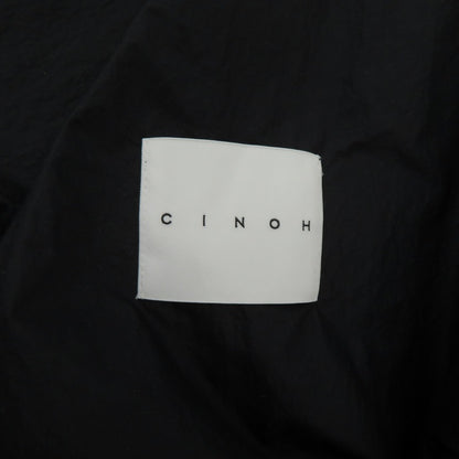 CINOH TYPEWRITER NYLON HOODIE BLOUSON ジャケット ブルゾン ブラック サイズ：36【瀬戸大橋店】