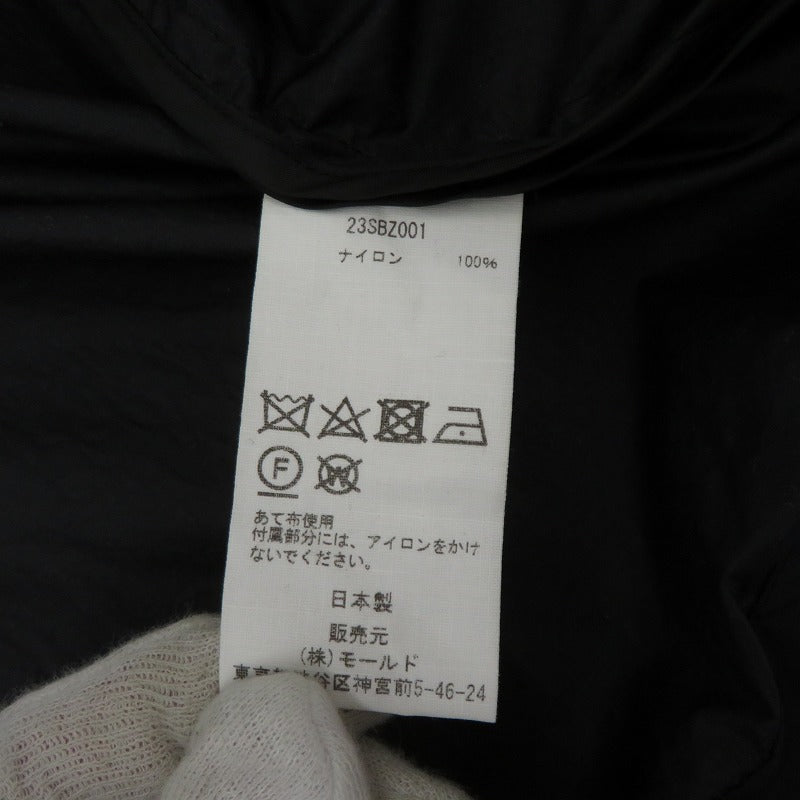 CINOH TYPEWRITER NYLON HOODIE BLOUSON ジャケット ブルゾン ブラック サイズ：36【瀬戸大橋店】