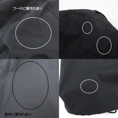 CINOH TYPEWRITER NYLON HOODIE BLOUSON ジャケット ブルゾン ブラック サイズ：36【瀬戸大橋店】
