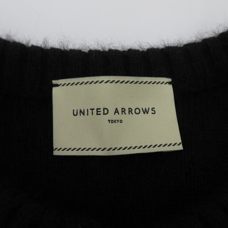 UNITED ARROWS | ユナイテッドアローズ フォックスカシミヤ トリムコンビ カーディガン カーディガン 1528-1-042006 ブラック サイズ：FreeSize【瀬戸大橋店】