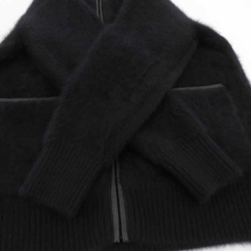 UNITED ARROWS | ユナイテッドアローズ フォックスカシミヤ トリムコンビ カーディガン カーディガン 1528-1-042006 ブラック サイズ：FreeSize【瀬戸大橋店】