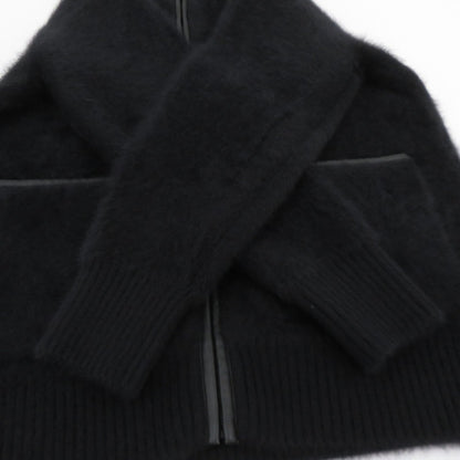 UNITED ARROWS | ユナイテッドアローズ フォックスカシミヤ トリムコンビ カーディガン カーディガン 1528-1-042006 ブラック サイズ：FreeSize【瀬戸大橋店】