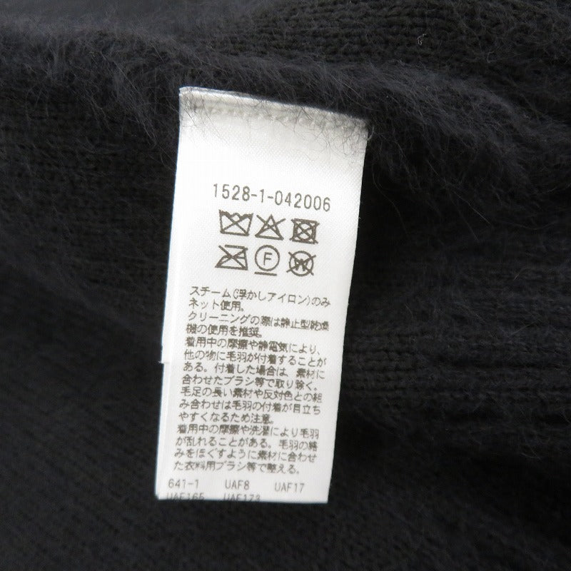 UNITED ARROWS | ユナイテッドアローズ フォックスカシミヤ トリムコンビ カーディガン カーディガン 1528-1-042006 ブラック サイズ：FreeSize【瀬戸大橋店】