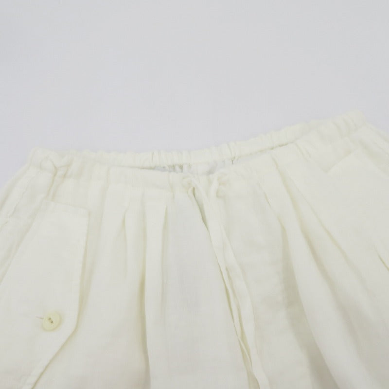 TICCA リネンミリタリーパンツ パンツ TBCS-308 ホワイト サイズ：FreeSize【瀬戸大橋店】