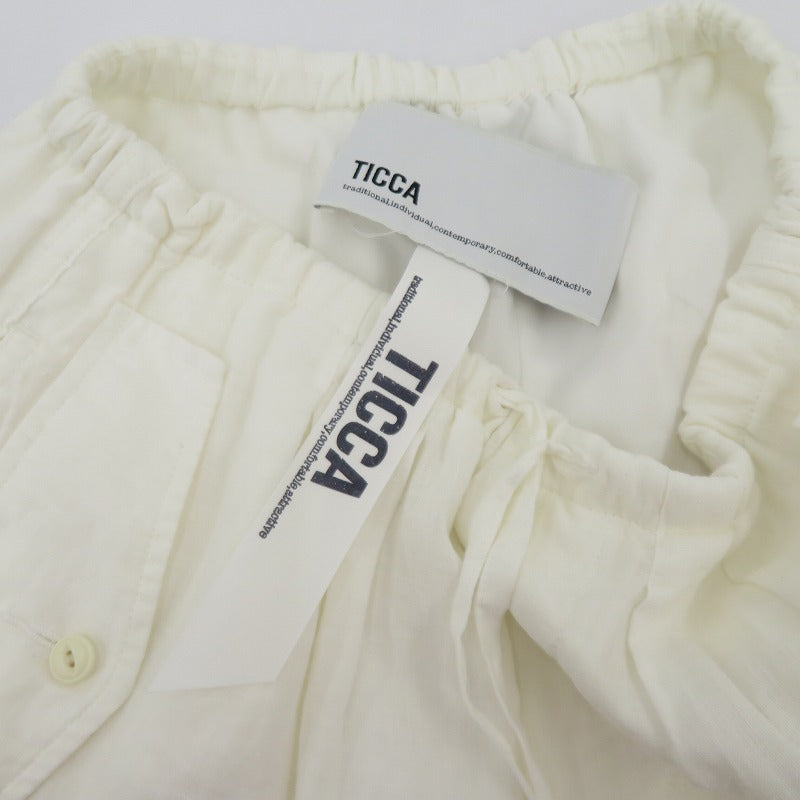 TICCA リネンミリタリーパンツ パンツ TBCS-308 ホワイト サイズ：FreeSize【瀬戸大橋店】