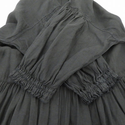 nest Robe | ネストローブ ヘンプバルーンスリーブ ワンピース 01212-1193 ブラック サイズ：FreeSize【瀬戸大橋店】