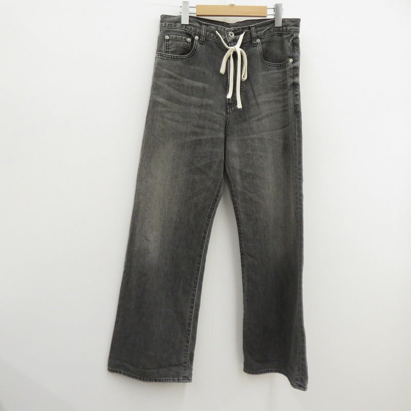 WHIM GAZETTE | ウィムガゼット ドロストデニムパンツ デニムパンツ WGZ1041302A0002 グレー サイズ：38【瀬戸大橋店】