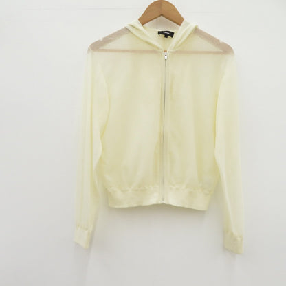 theory | セオリー Sheer Crepe Zip Up Hoodie パーカー アイボリー サイズ：S【瀬戸大橋店】