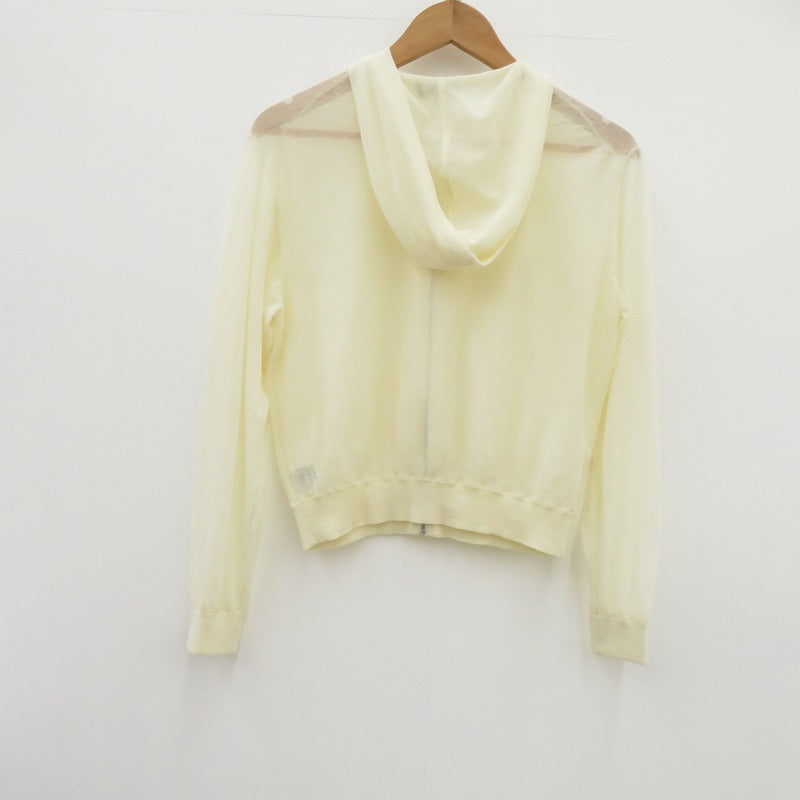 theory | セオリー Sheer Crepe Zip Up Hoodie パーカー アイボリー サイズ：S【瀬戸大橋店】