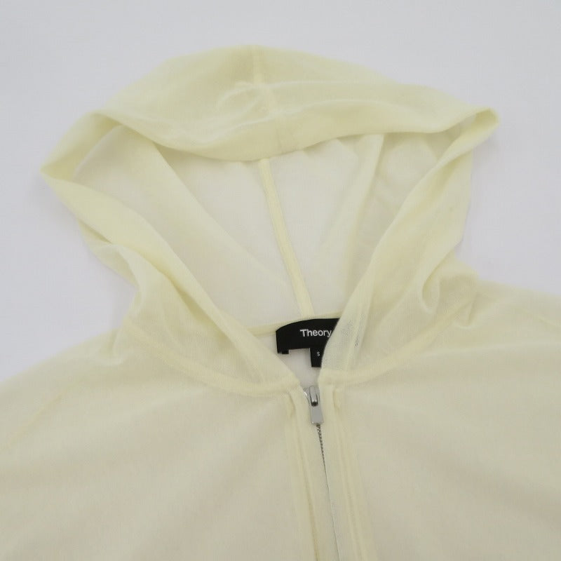 theory | セオリー Sheer Crepe Zip Up Hoodie パーカー アイボリー サイズ：S【瀬戸大橋店】