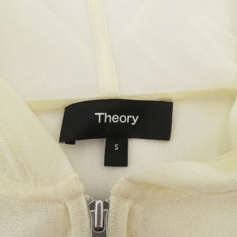 theory | セオリー Sheer Crepe Zip Up Hoodie パーカー アイボリー サイズ：S【瀬戸大橋店】
