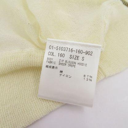 theory | セオリー Sheer Crepe Zip Up Hoodie パーカー アイボリー サイズ：S【瀬戸大橋店】