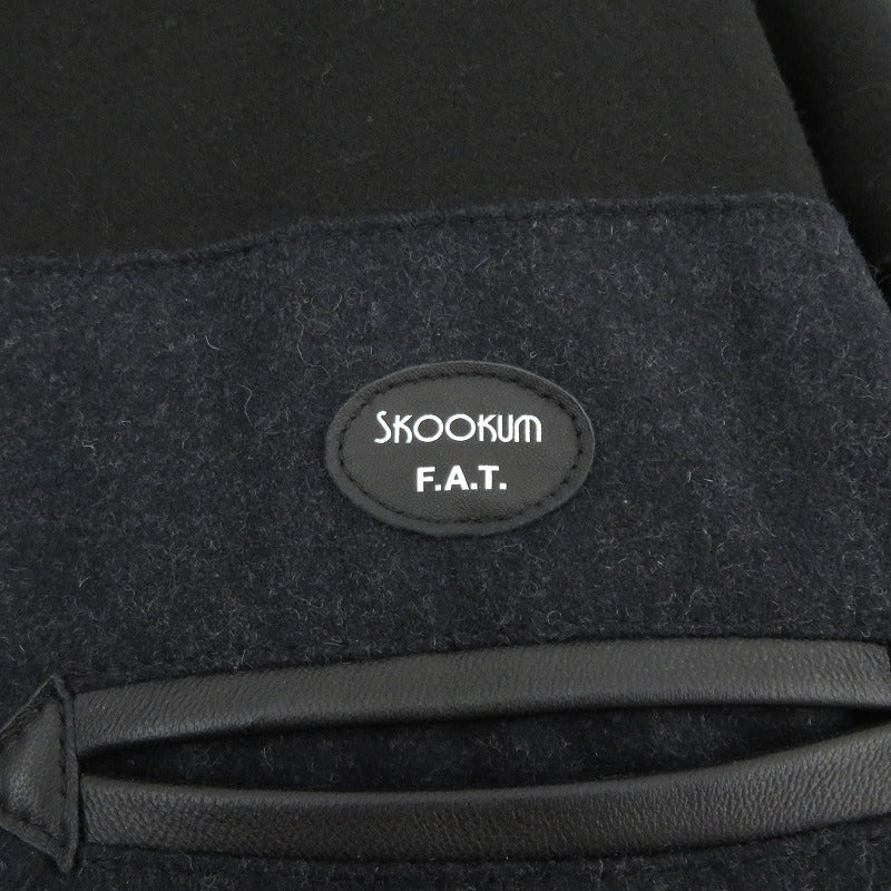 FAT | エフエーティー × SKOOKUM SKOOTONE スタジャン f32220-jk01-ab サイズ：SKINNY ブラック【瀬戸大橋店】