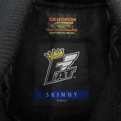 FAT | エフエーティー × SKOOKUM SKOOTONE スタジャン f32220-jk01-ab サイズ：SKINNY ブラック【瀬戸大橋店】