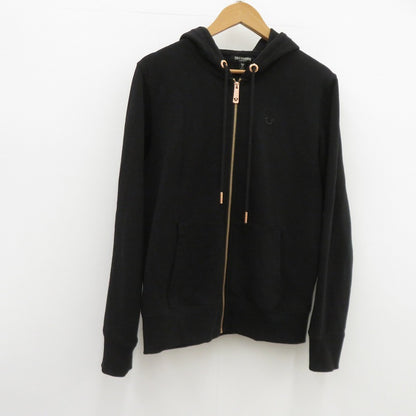 TRUE RELIGION | トゥルーレリジョン RAISED HS ZIP UP HOODIE パーカー ブラック サイズ：L【瀬戸大橋店】